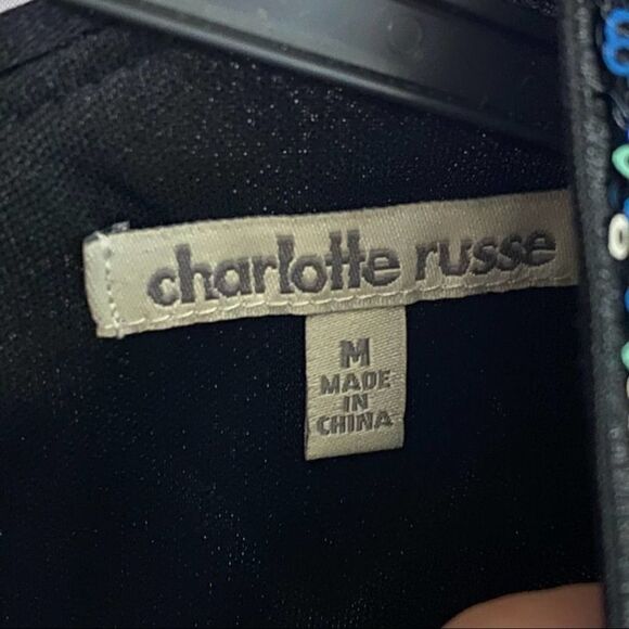 Charlotte Russe Geometric Sequins Dress Size Medium - Picture 3 of 11